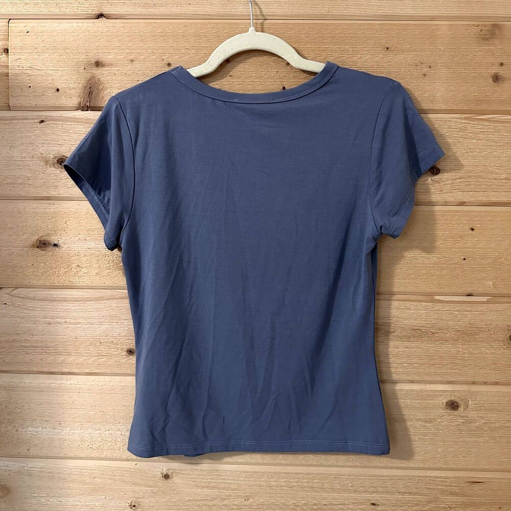 White Fox Too Blessed Tee in Steel NWT - Picture 6 of 7